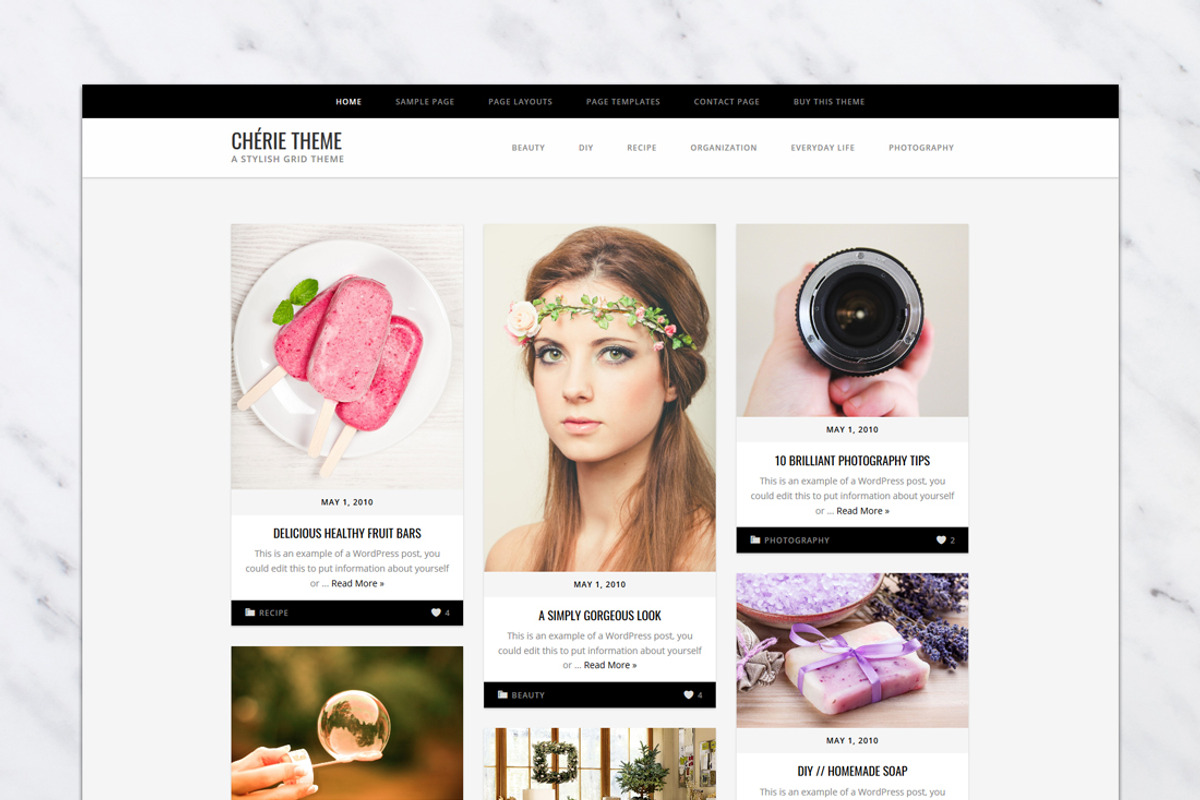Chérie // Genesis Theme, a WordPress Template by WP Chic