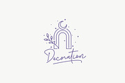 Archway Leaf Crescent Moon Logo, a Branding & Logo Template by Signatoro (Thumbnail 2 of 3)