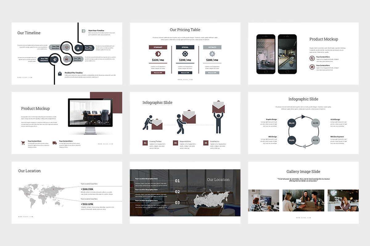 Ezuo : Co-Working Google Slides, a Presentation Template by Punkl Camp (Photo 4 of 9)