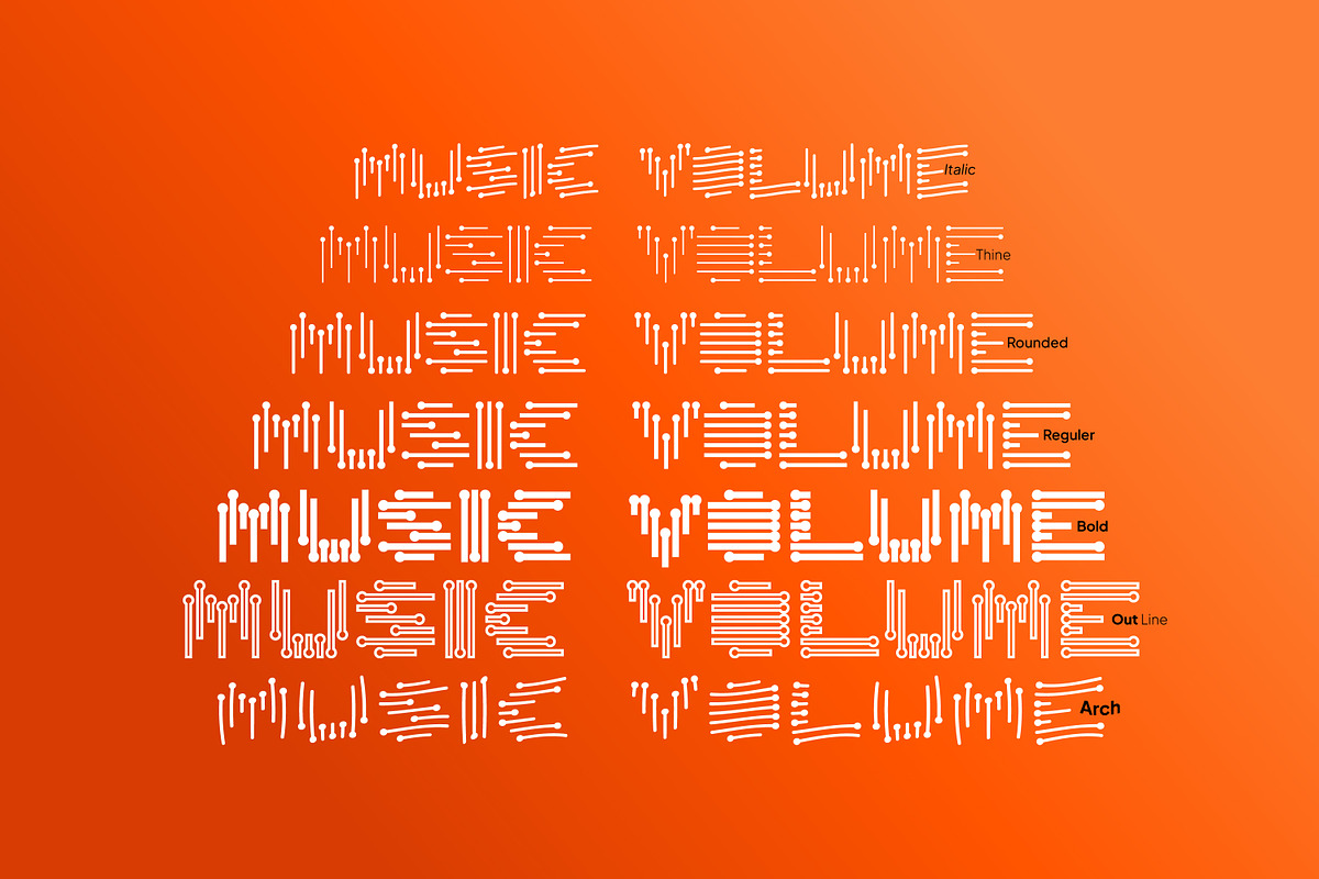 Music Volume, a Symbol Font by ganuDESIGN (Photo 1 of 9)