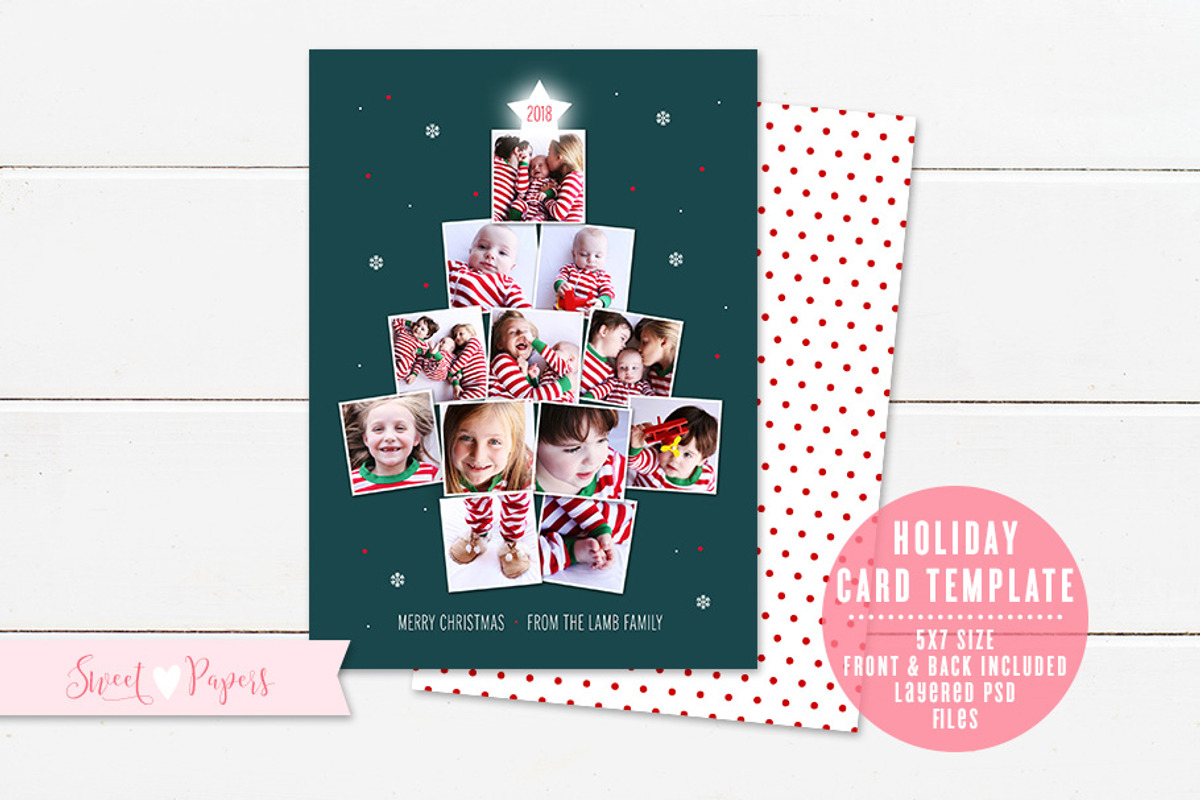 Photo Tree Photo Card Template, a Templates & Theme by Sweet Papers