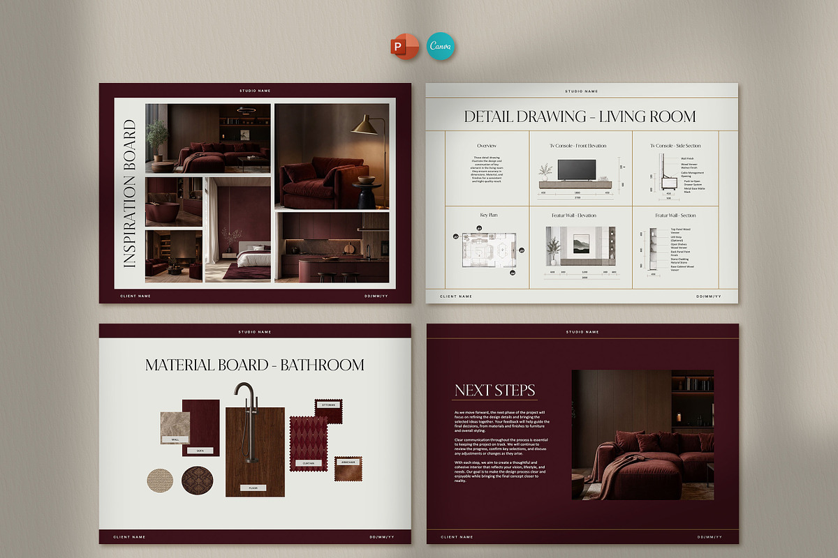 Luxury Interior Design Presentation, a Presentation Template by SKY CREATION (Photo 2 of 7)