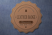 Leather Badge Photoshop Actions, an Action Add-On by Blacknull (Thumbnail 9 of 12)