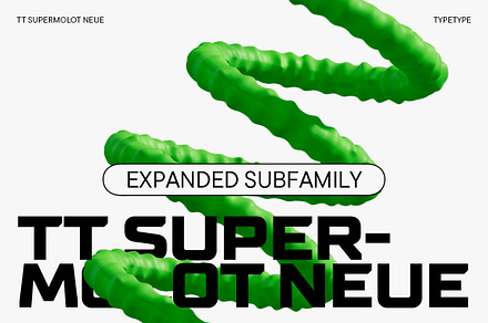 TT Supermolot Neue Expanded, a Sans Serif Font by TypeType