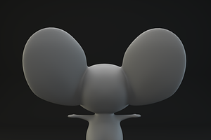 Cartoon Mouse Gray