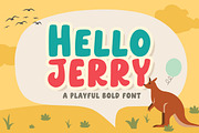 Hello Jerry - Playful Bold Font, a Font by Weape Studio (Thumbnail 1 of 8)