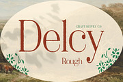 Delcy Rough, a Serif Font by Craft Supply Co. (Thumbnail 1 of 8)