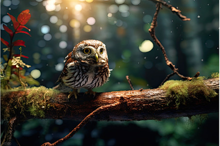 big owl in forest, an Animal Photo by Neirfy