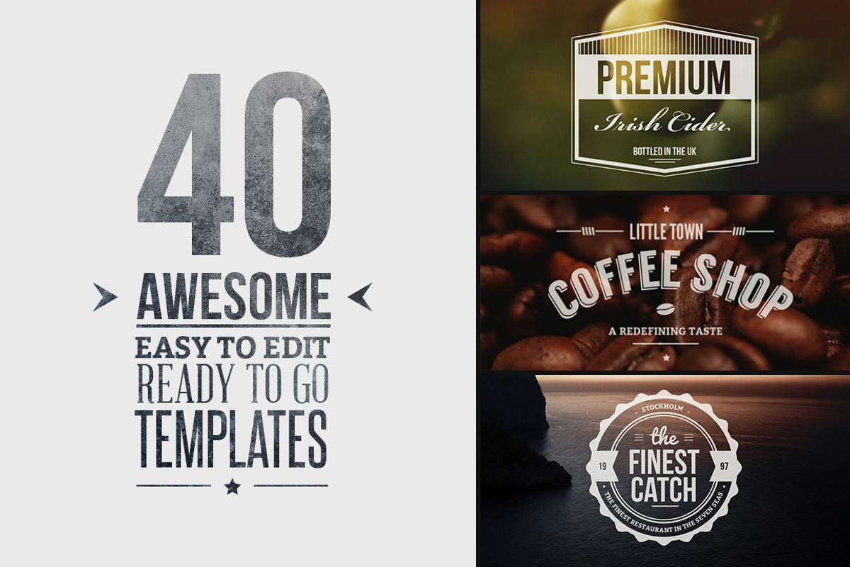 Vintage Logo & Insignia Bundle, a Branding & Logo Template by TomAnders (Photo 2 of 4)