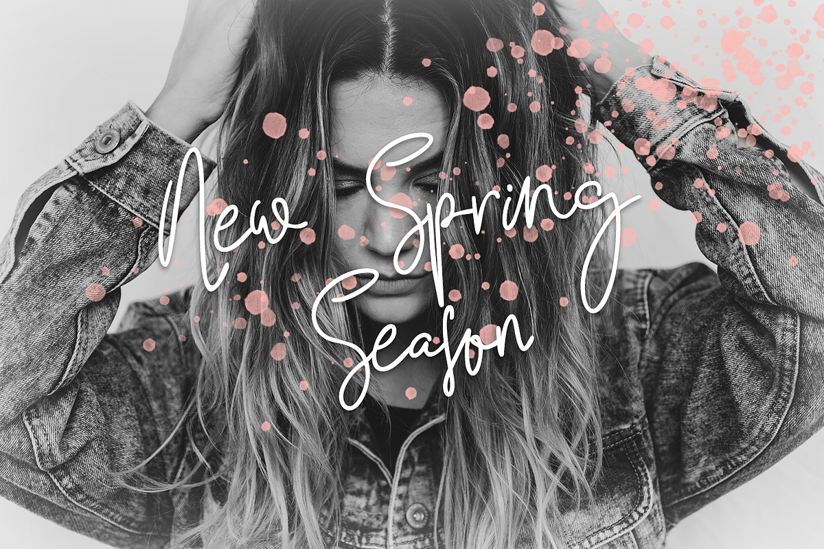 The Wind First - Script font preview 3