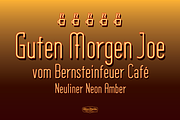 Neuliner Neon Amber, a Font by CozyFonts Foundry (Thumbnail 1 of 3)