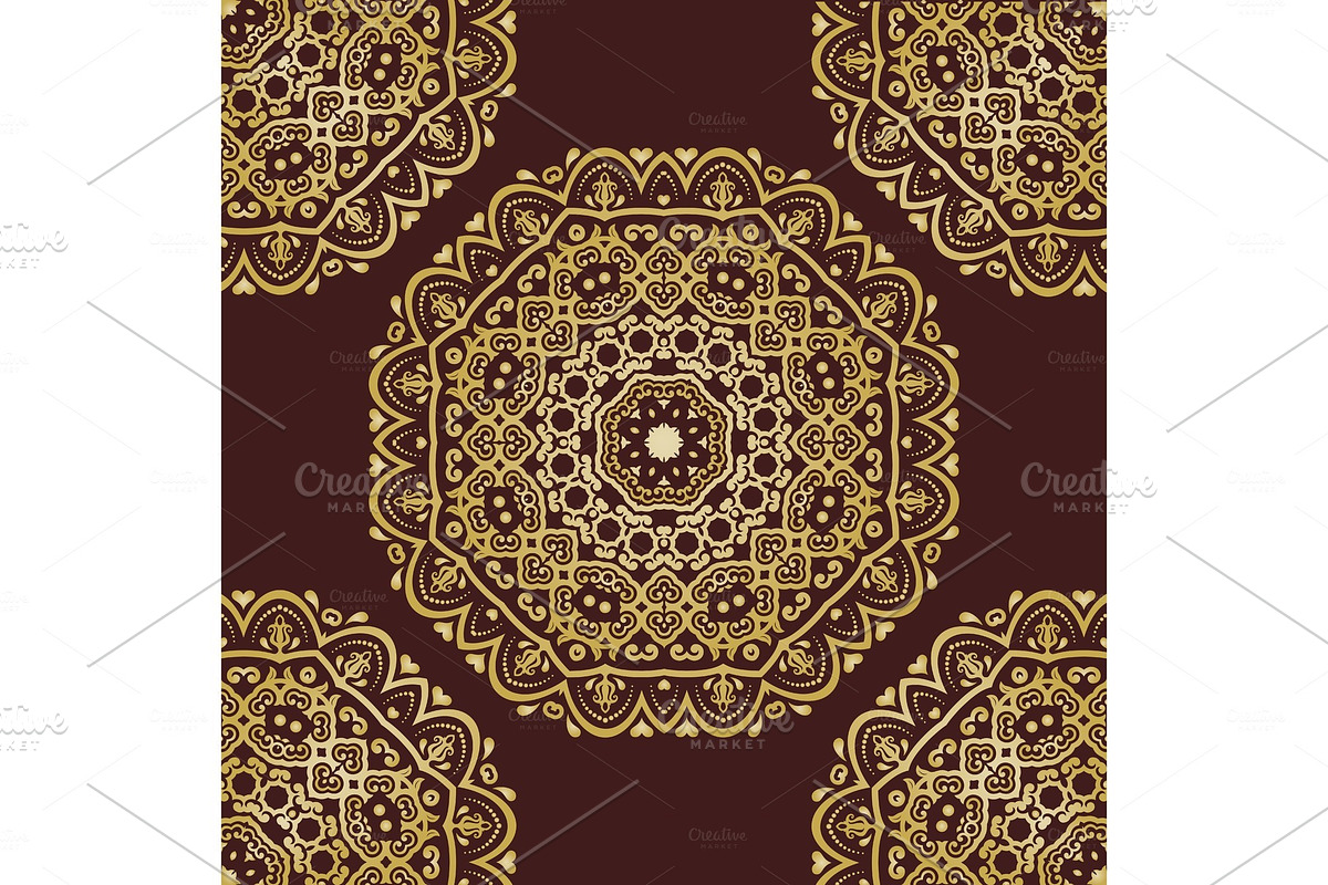 Damask Seamless Vector Pattern, a Pattern Graphic by FineArtStudio (Photo 1 of 3)