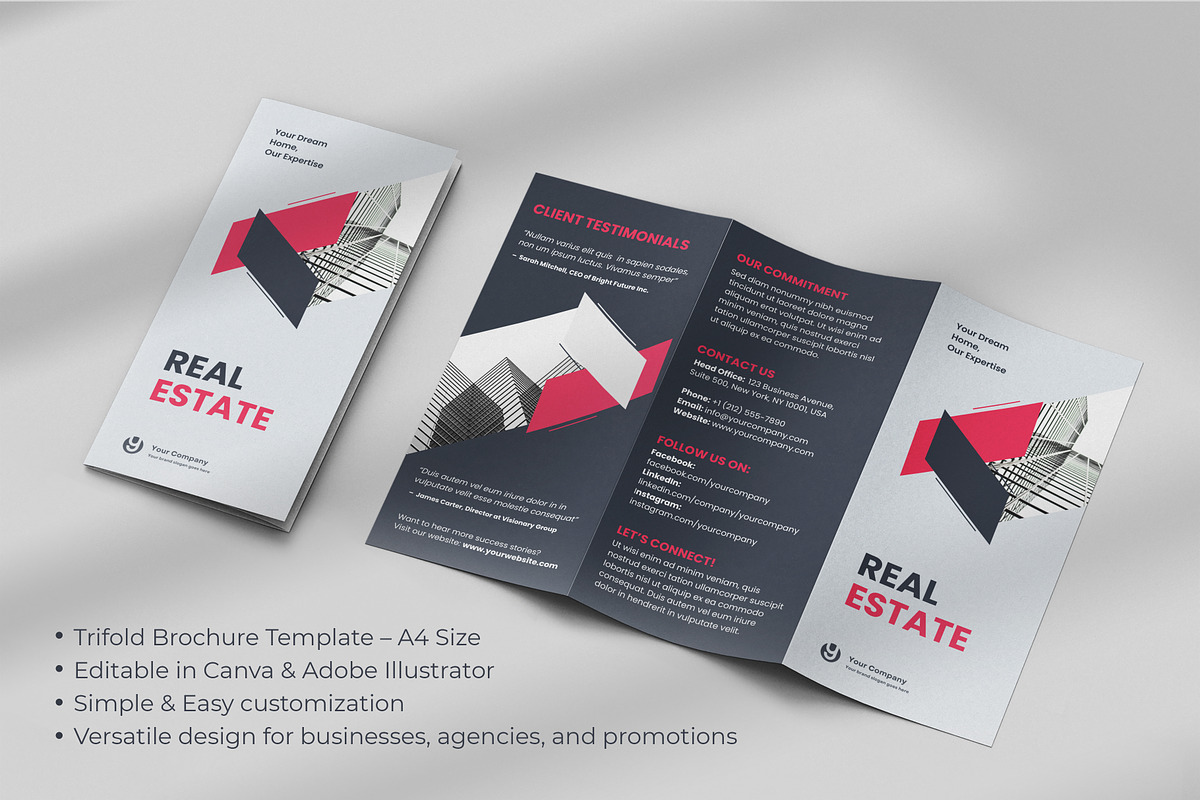 All Purpose Trifold Brochure 09, a Brochure Template by WheelieMonkey (Photo 2 of 4)