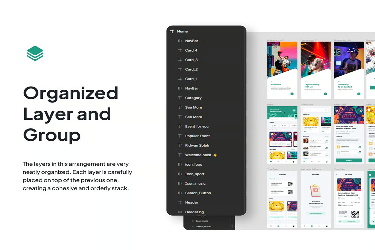 Eventrue Event Boking Mobile App UI, an UI Kit Template by Lumina_ui_ux202 (Photo 4 of 7)