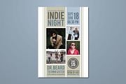 Indie Night Live Music Flyer, a Flyer Template by ashenterprise (Thumbnail 1 of 2)