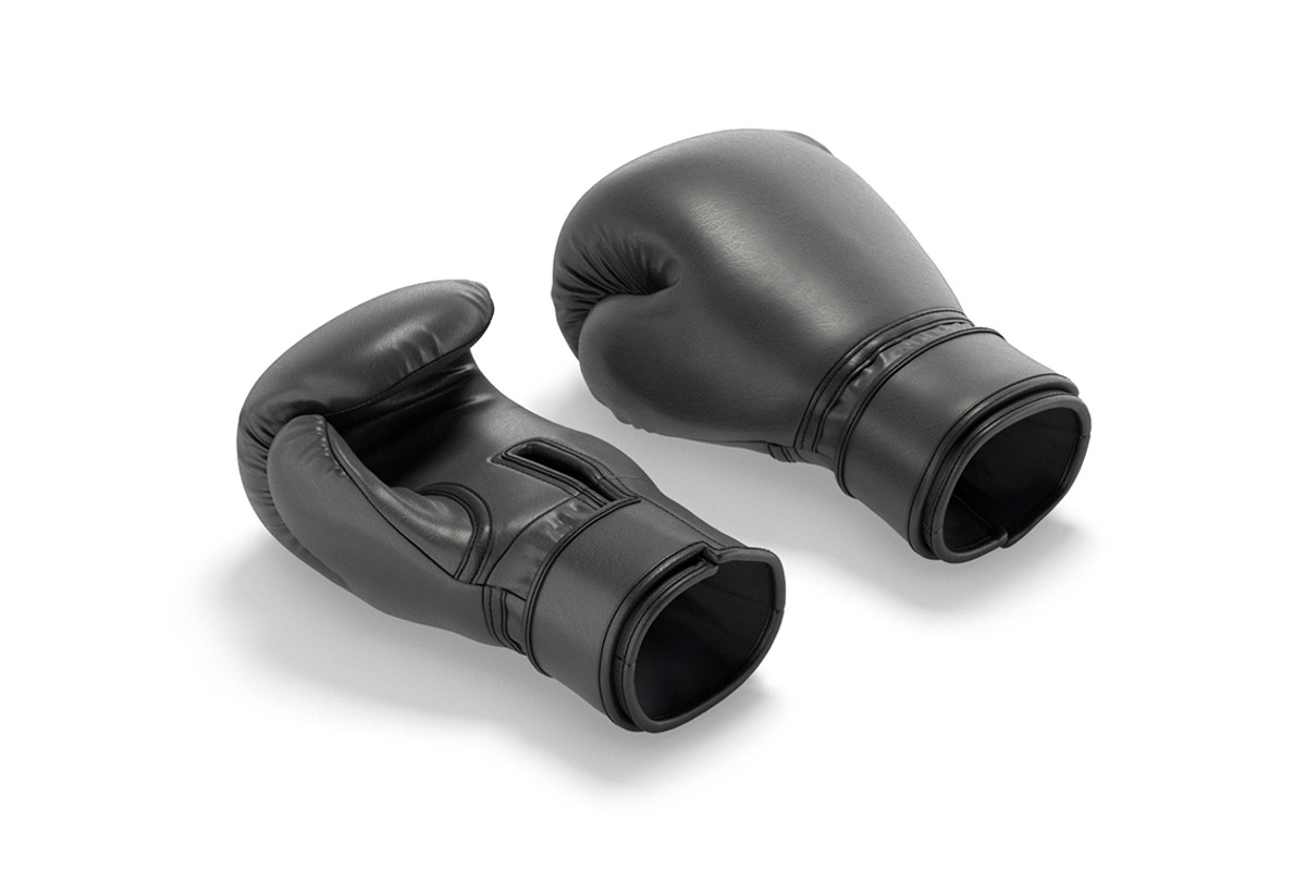 Black Leather Boxing Gloves 3D Model, an Object 3D Model by rebrandy (Photo 1 of 9)