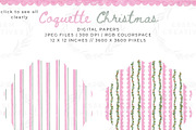 Coquette Christmas Pink Bow Greenery, a Seasonal Illustration by Essem Creatives (Thumbnail 4 of 7)