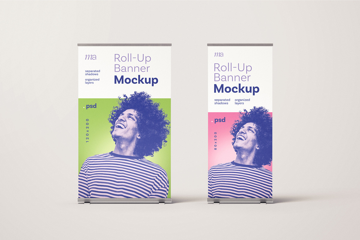Rollup Banner Mockup Set, a Print Template by mockupatelier (Photo 10 of 12)