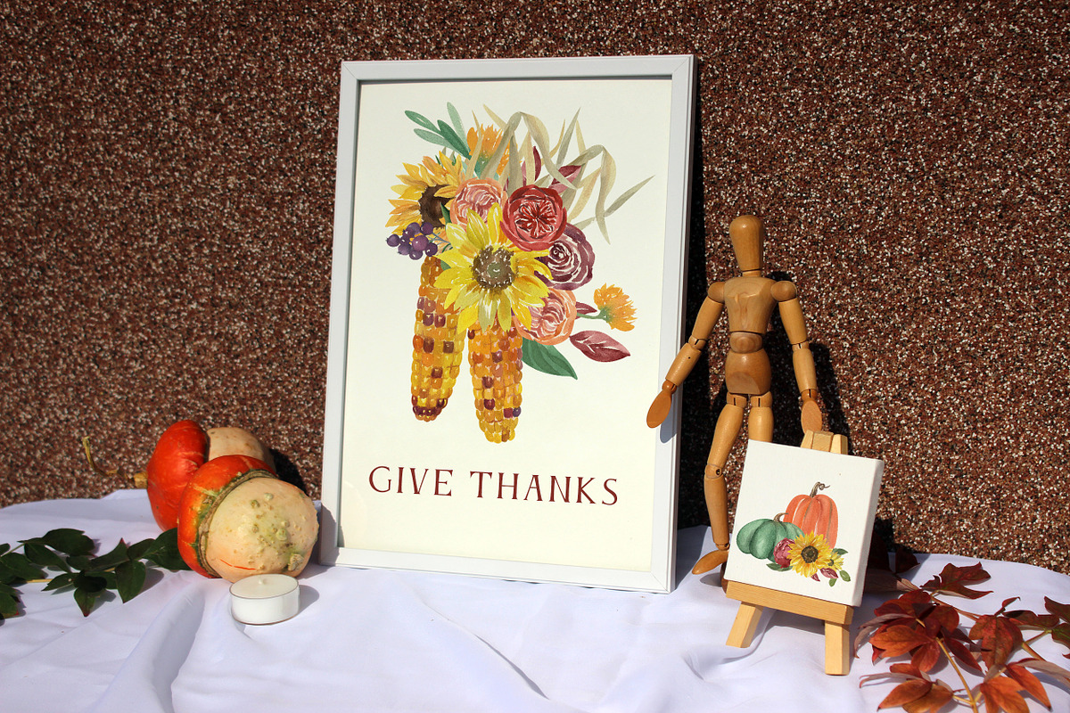 AUTUMN CELEBRATION Sunflower Pumpkin, a Seasonal Illustration by Catch the Dream Art (Photo 9 of 10)