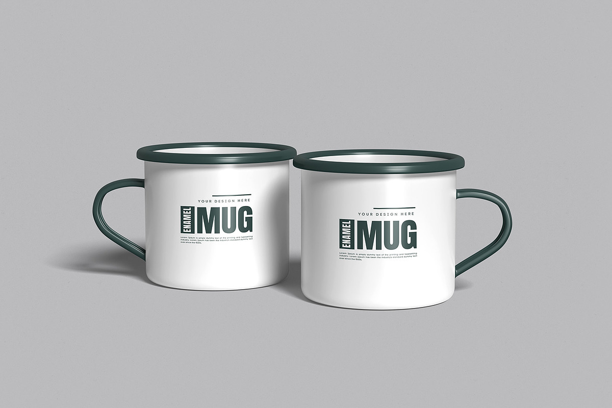 Enamel Mug Mockup, a Product Mockup by ZifaraDesign (Photo 2 of 5)