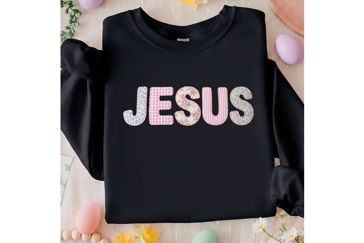 Jesus Pink Lace Varsity PNG,Floral, an Illustration by Designking (Photo 3 of 6)