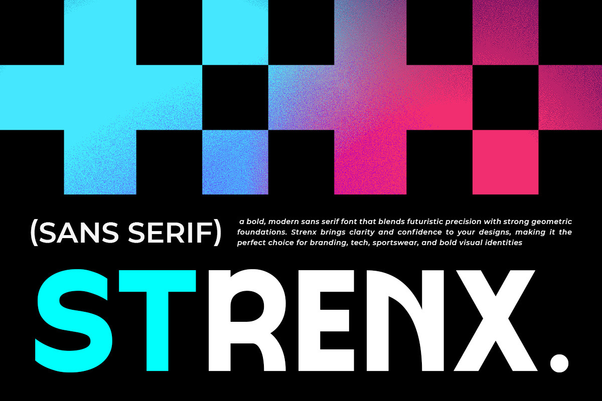 Strenx - Modern Futuristic Font, a Sans Serif Font by roomspace creative lab (Photo 8 of 10)