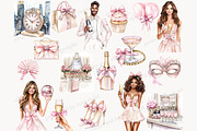 New Year Clipart PNG Bundle, a Person Illustration by GlamArtZhanna (Thumbnail 4 of 6)