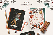 Vintage Holidays • Christmas Dogs, an Illustration by Yeticrab (Thumbnail 5 of 13)