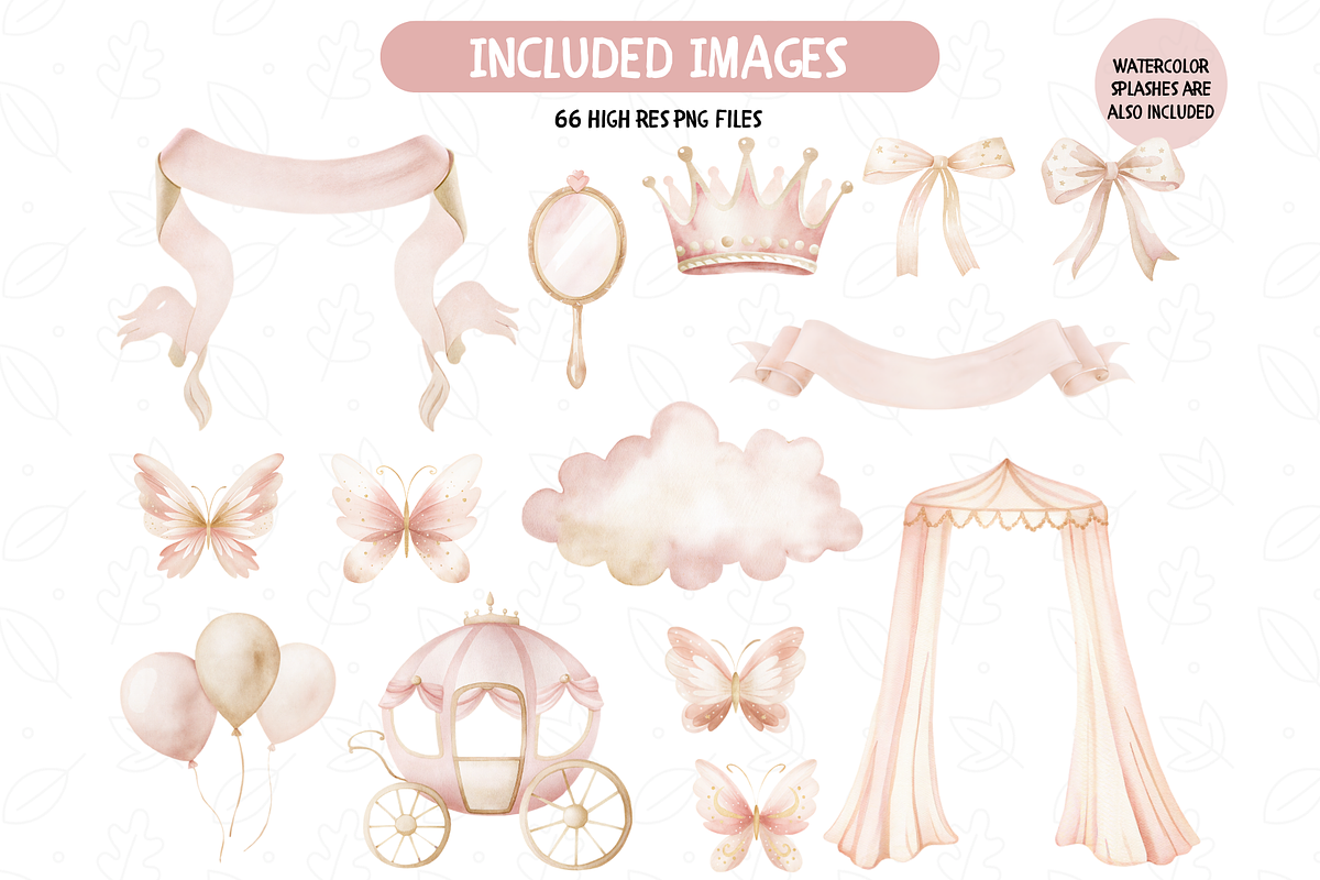 Tiny Ballerina Clipart Set, an Illustration by TatiMockup (Photo 4 of 6)
