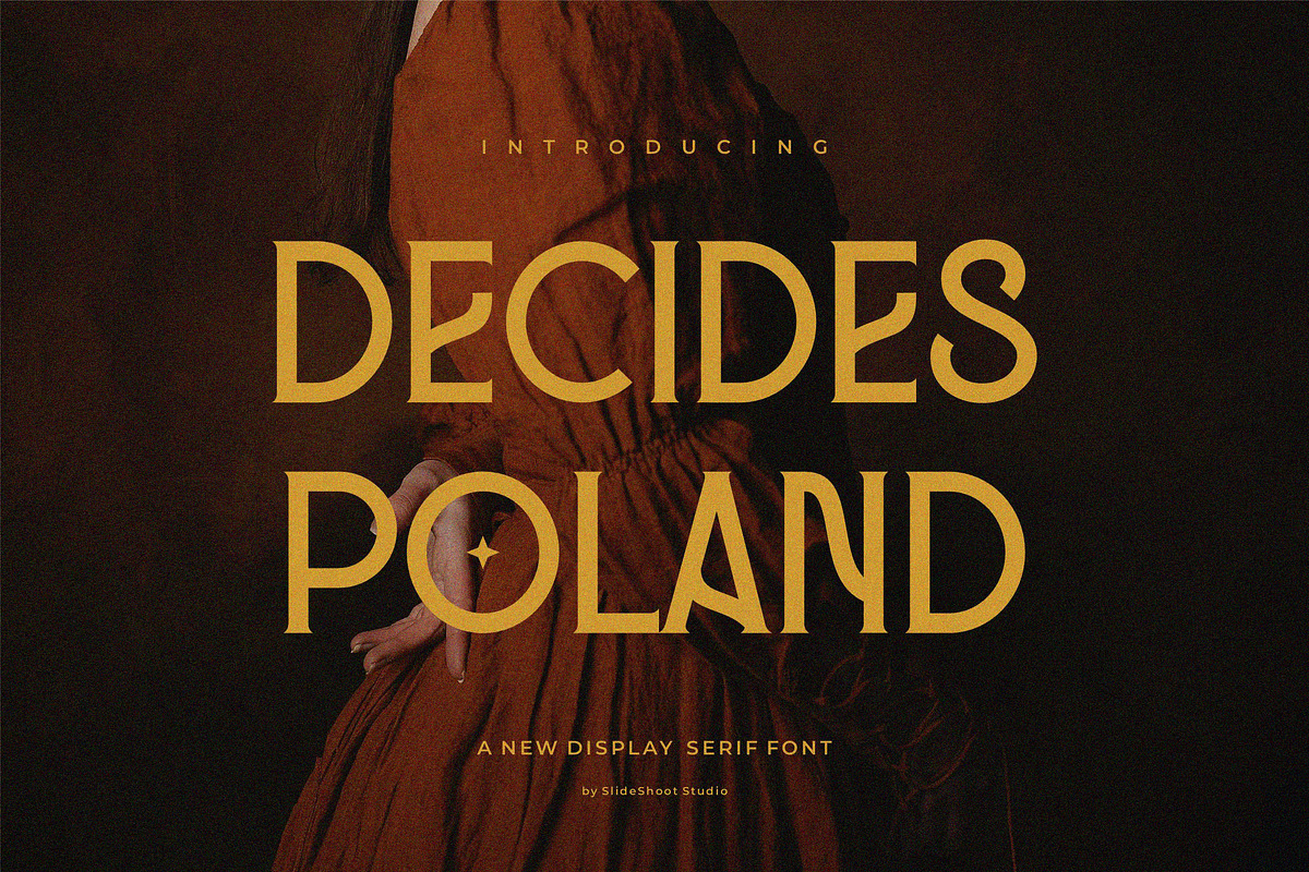 Decides Poland || Display Serif, a Serif Font by Idea Studio (Photo 1 of 5)