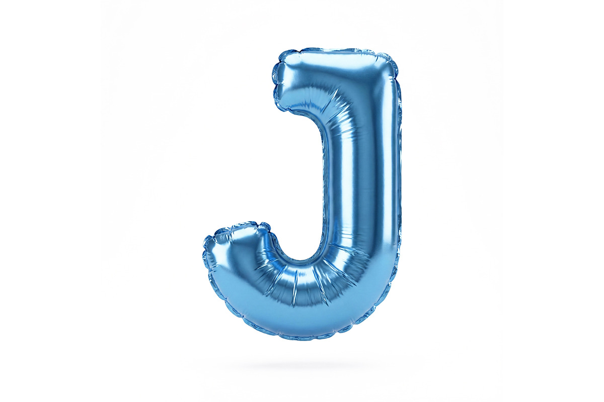 Blue Metallic Letter J Foil Balloon, a School & Education Photo by shahsoft (Photo 1 of 2)