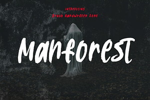 Manforest Handwritten Display Font