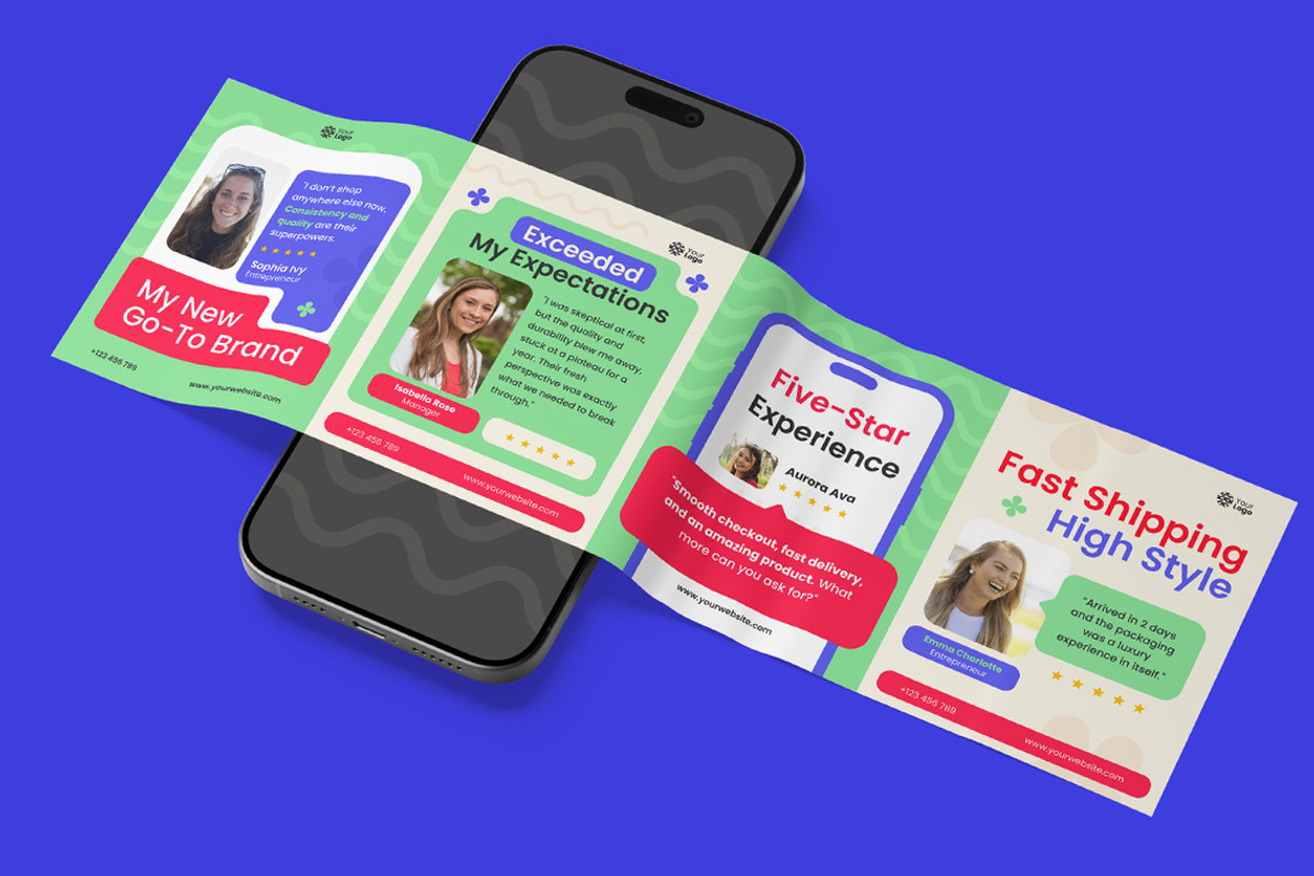 Customer Testimonials - Social Media, a Social Media Template by Jiwstudio (Photo 2 of 5)