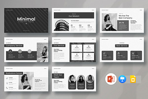 Minimal Presentation Template, a Presentation Template by Pradaxa
