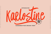 Karlostine - Handwritten Font, a Script Font by tebaltipislab (Thumbnail 1 of 11)