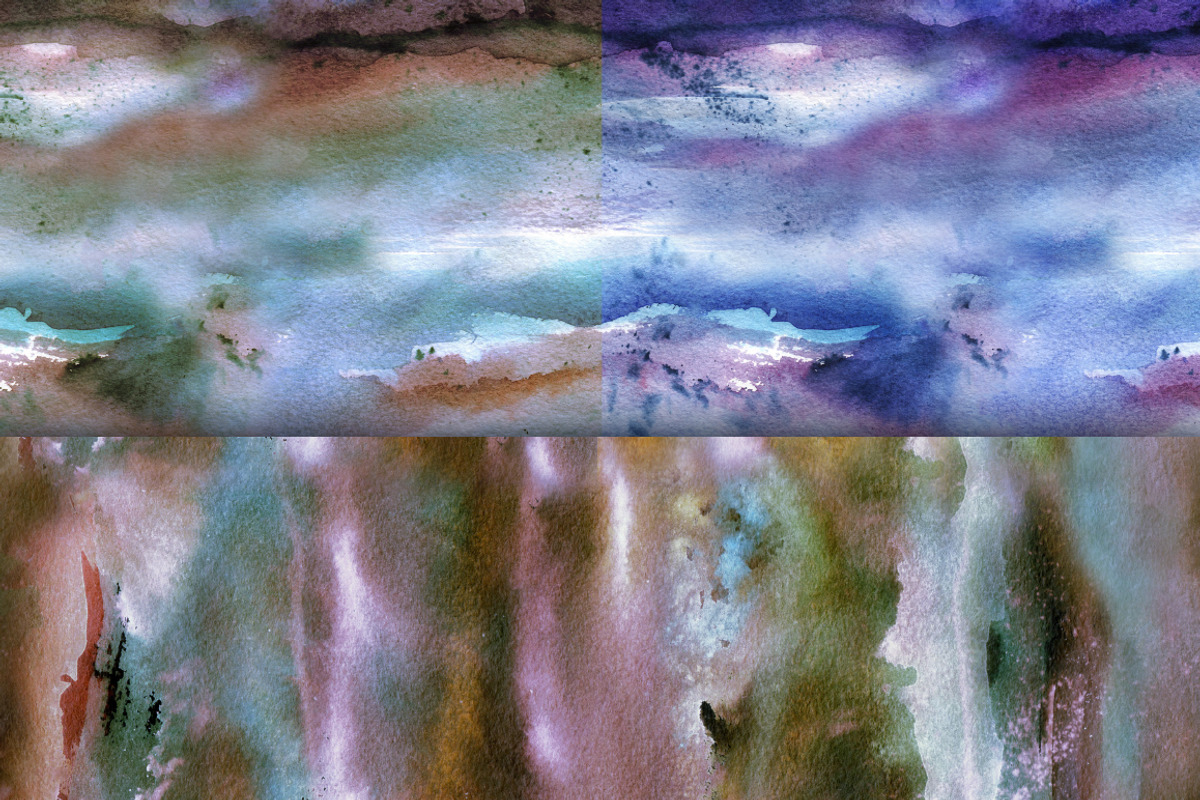 Watercolor seamless backgrounds, a Pattern Graphic by Shusha Guna Art (Photo 7 of 11)