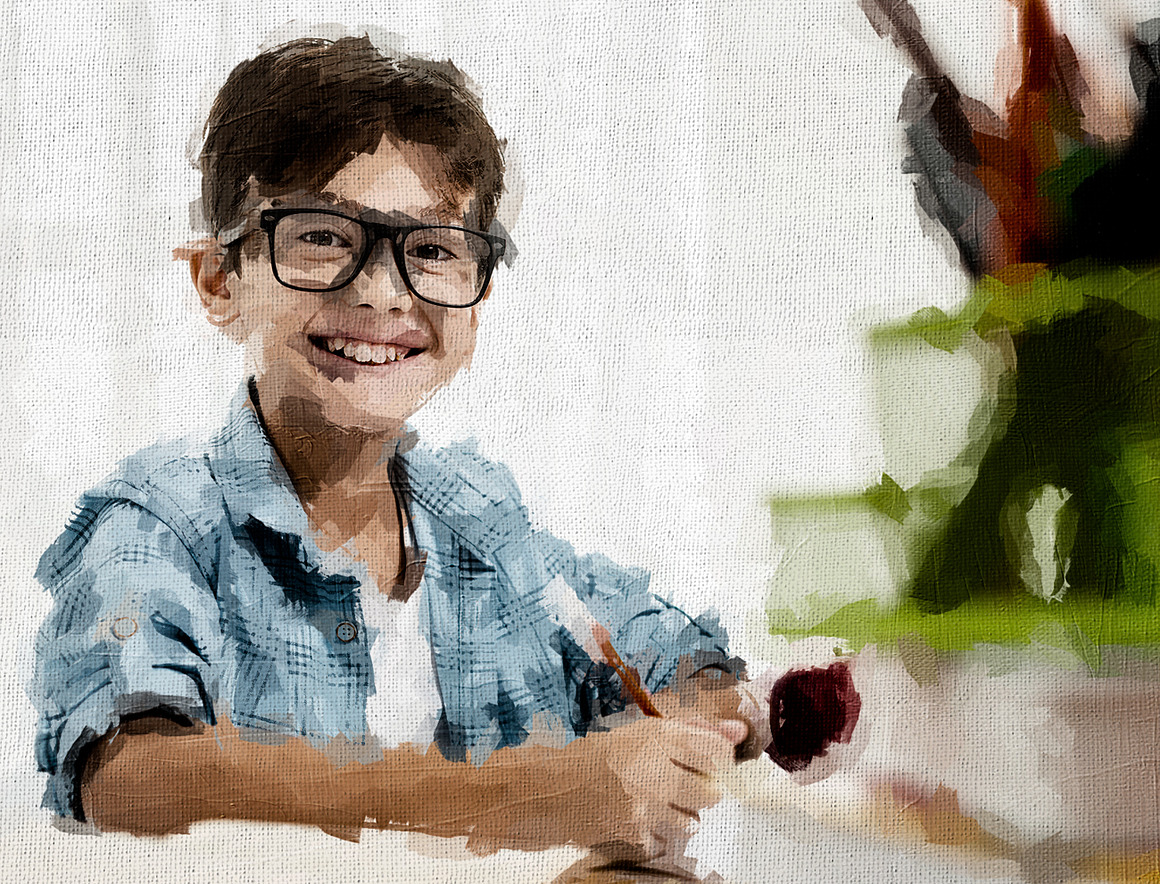 Canvas Oil Painting, an Action Add-On by MRI STUDIO (Photo 16 of 16)