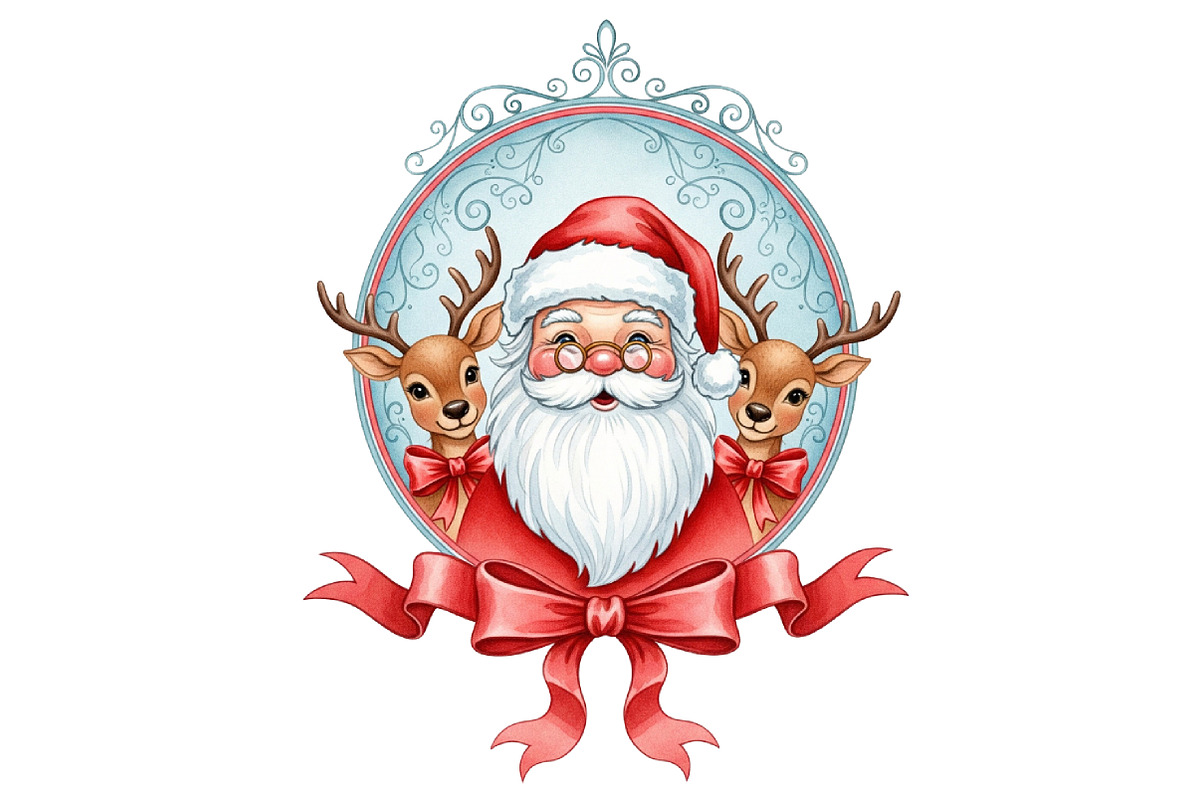 Santa Claus Frame Clipart, an Illustration by Designworld (Photo 4 of 5)