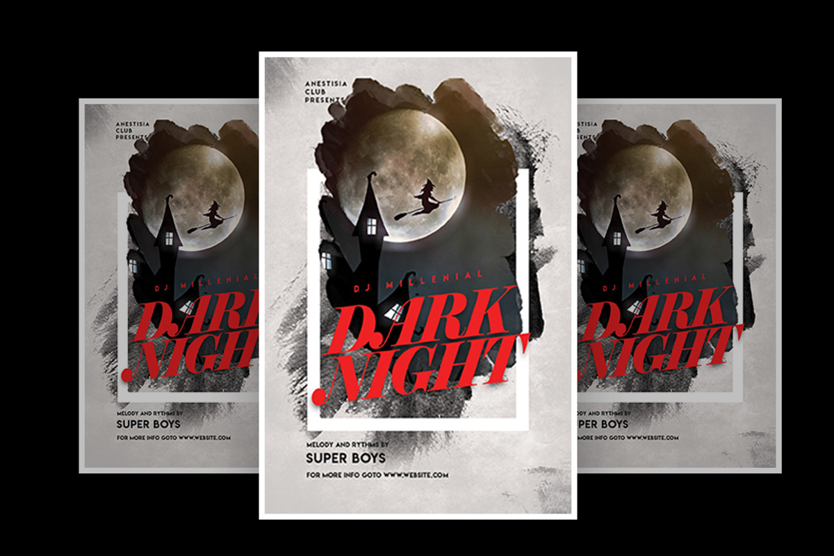 Dark Night, a Flyer Template by What a Story (Photo 2 of 2)