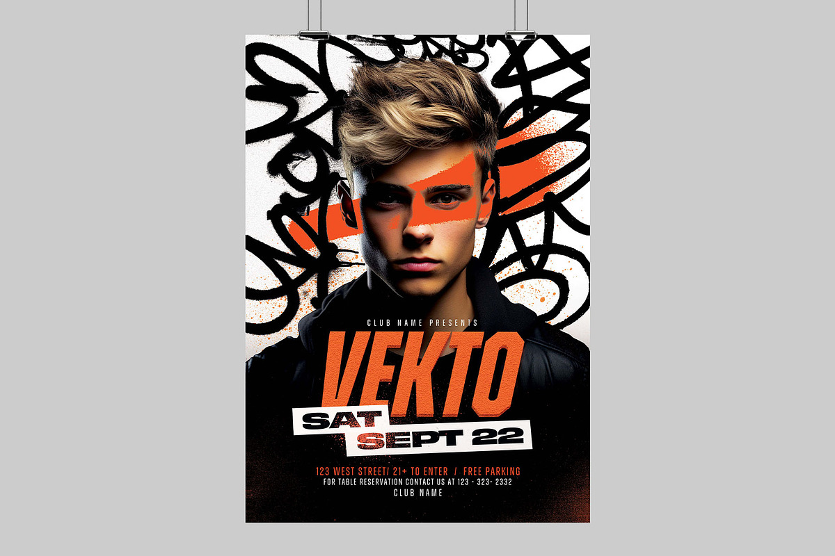 DJ Nightclub Flyer Template, a Flyer Template by BrandPacks (Photo 4 of 5)
