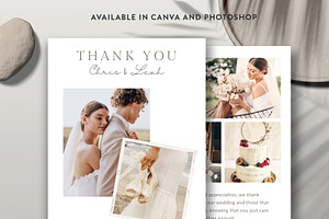 Thank You Card Template TC001