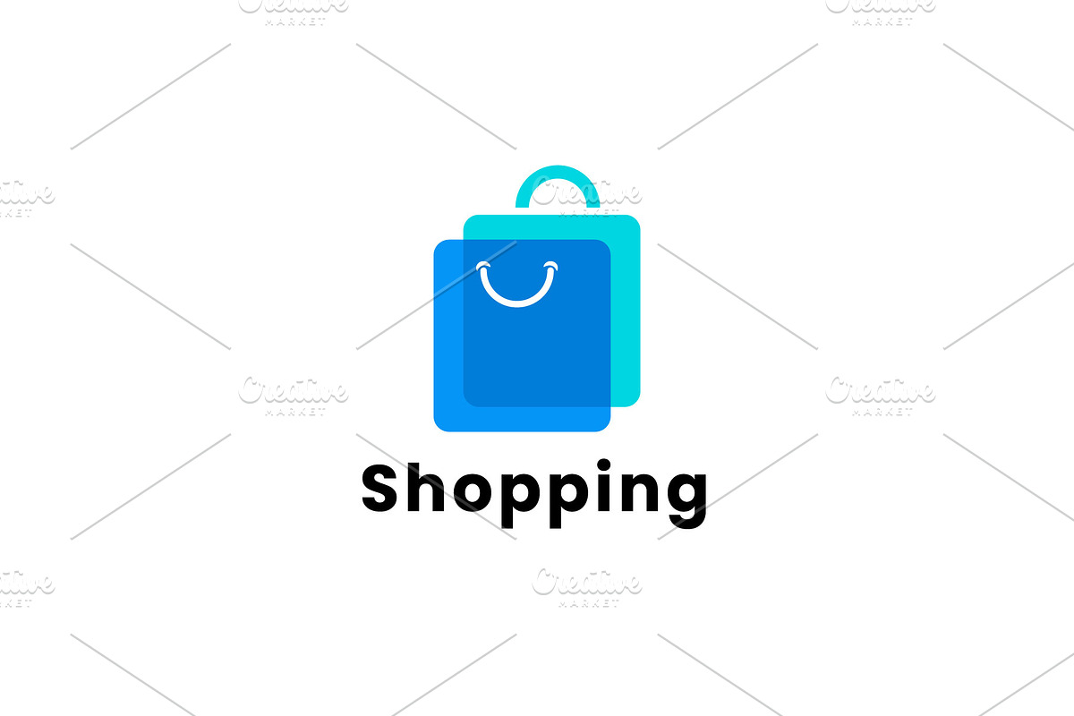 Shopping logo illustration, a Branding & Logo Template by Dyn Studio