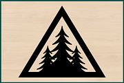 25 Pine Forest Mountain Badge Bundle, an Empty State Illustration by Artivon (Thumbnail 3 of 4)