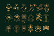 Gold foil, linear design elements, a Graphic by venimo (Thumbnail 5 of 9)