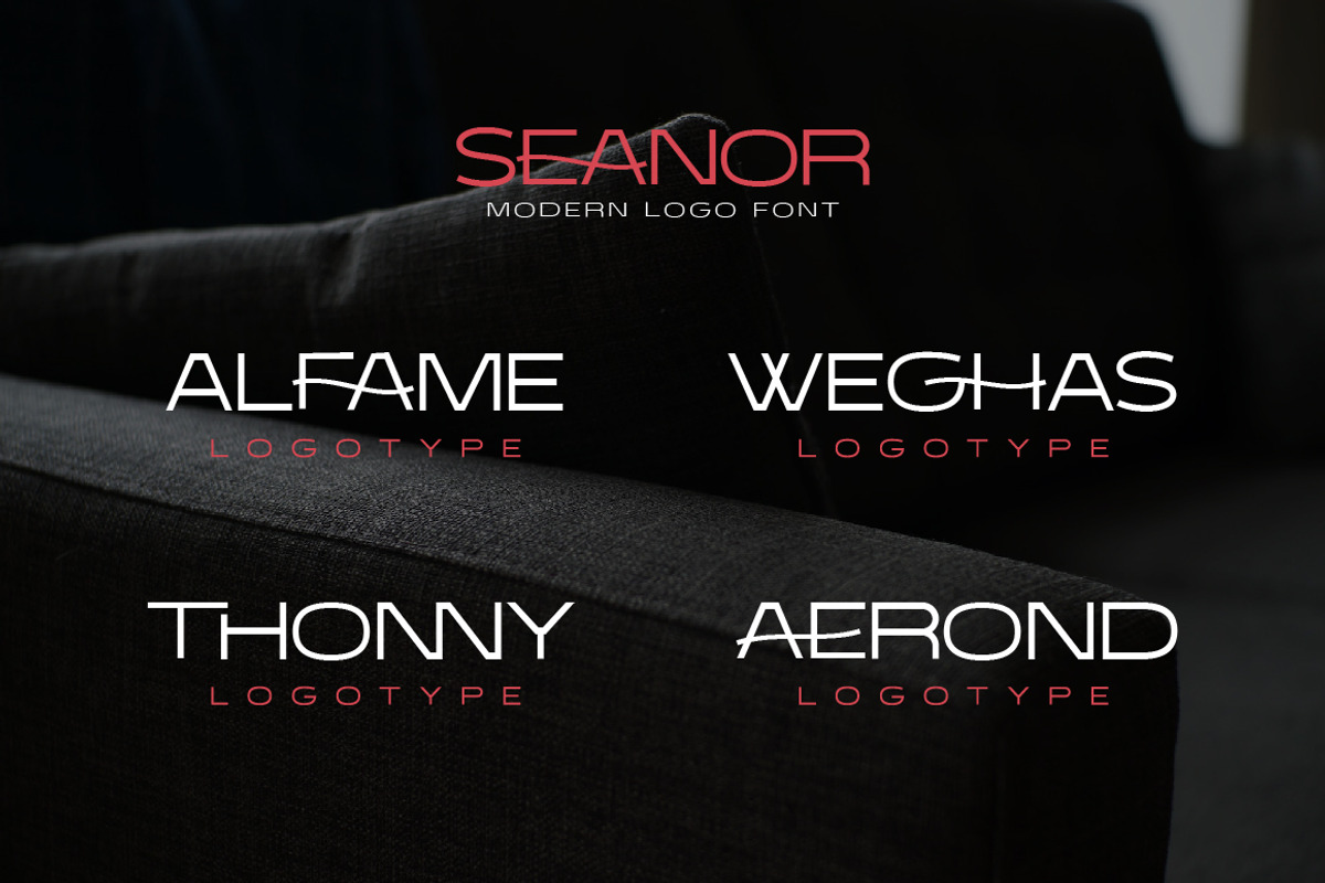 Seanor - Modern Logo Font, a Sans Serif Font by Typebae (Photo 5 of 8)