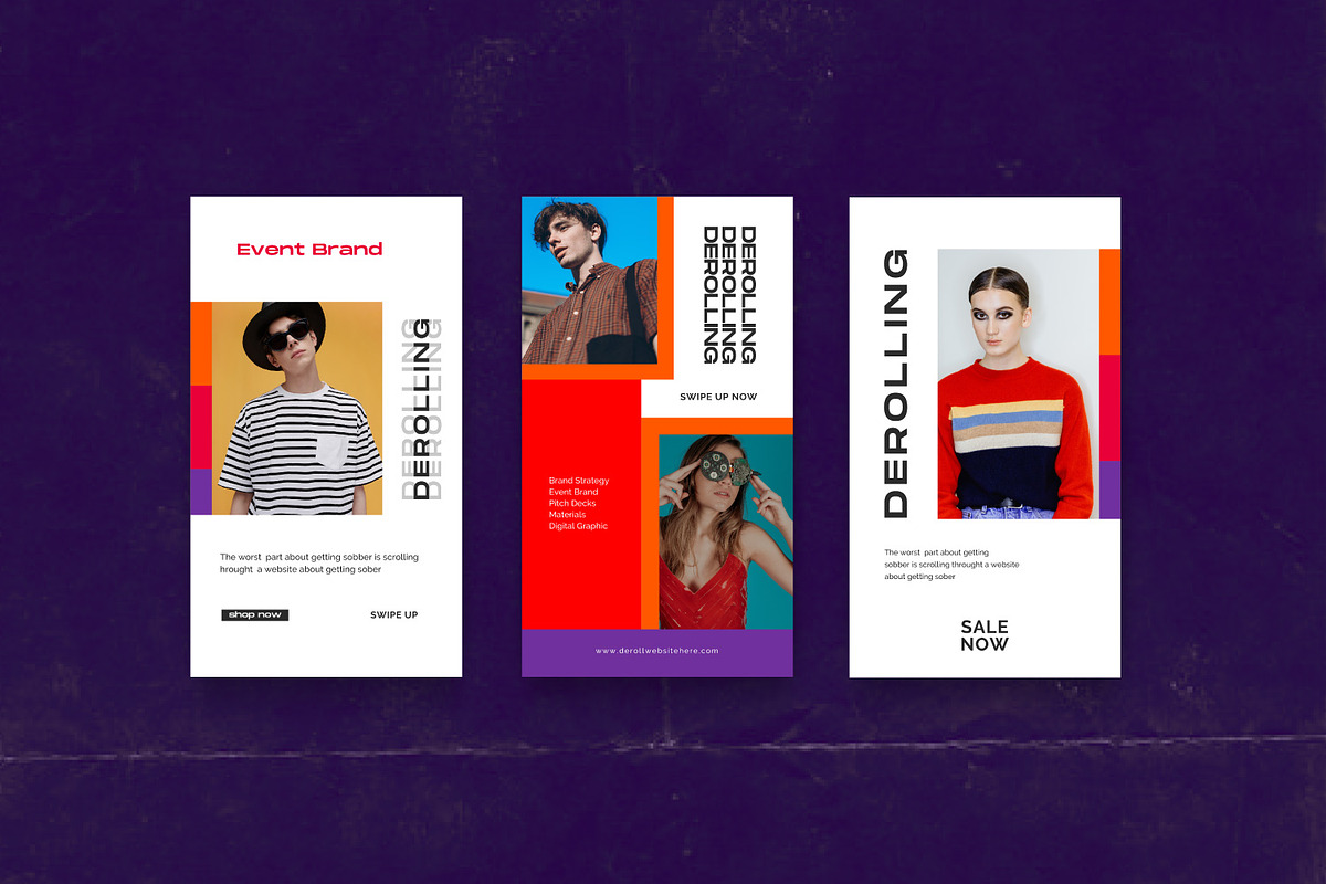 DEROLL - Social media Pack, a Social Media Template by Dirtytemp Studio (Photo 10 of 13)