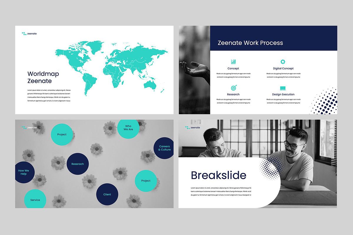 ZEENATE - Powerpoint Template, a Presentation Template by rgbryand