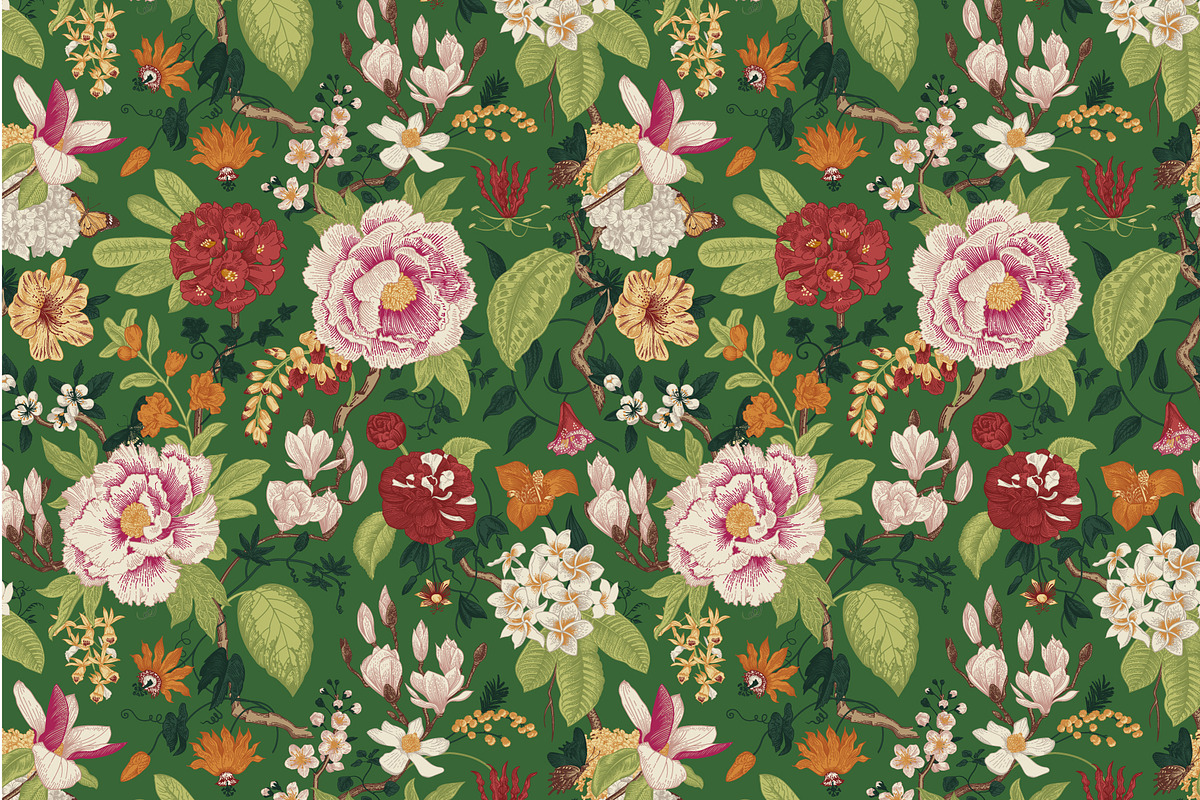 Bloom. Chinoiserie inspired, a Decorative Illustration by olga.korneeva (Photo 5 of 12)