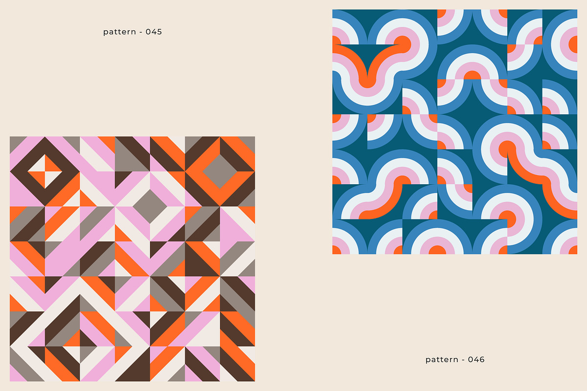 GeoAbstract - 100 Vector Patterns, a Pattern Graphic by Léo Alexandre (Photo 13 of 22)