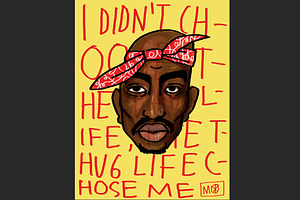 2Pac Fanart by MO